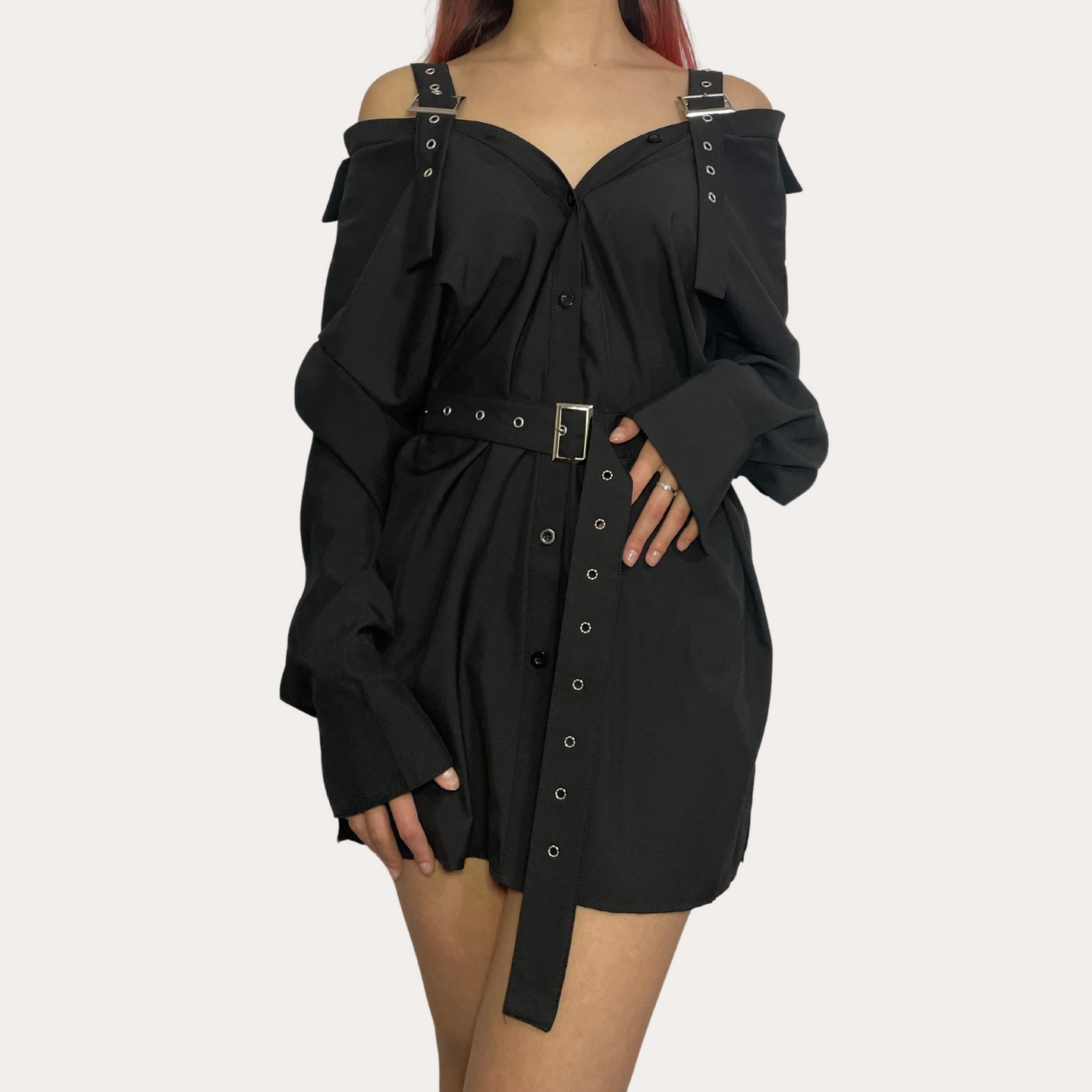 Buckle Shirt Dress